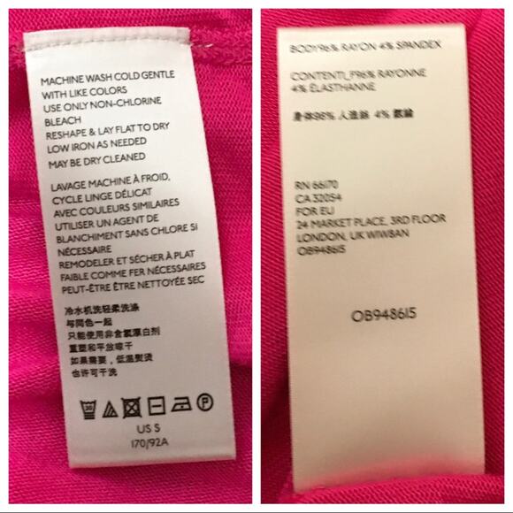 NWT Free People Take the Plunge Fuchsia Tank Top - Fuchsia - Small - Picture 12 of 12